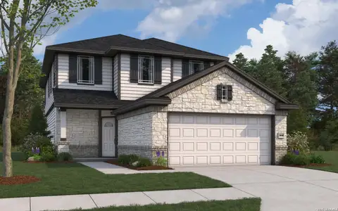New construction Single-Family house 16423 Ginger Xing, Elmendorf, TX 78112 plan Mansfield - image