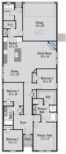 New construction  house 620 Blakelys Wy, Fate, TX 75189 plan The Cedar - image