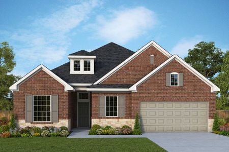 New construction Single-Family house 5843 Pink Coral Lane, Manvel, TX 77578 The Omaha- photo 0 0