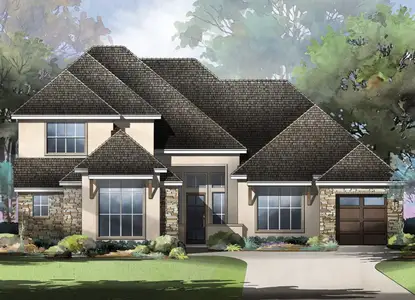 New construction Single-Family house 110 Agua, Bastrop, TX 78602 plan Baton Rouge - image