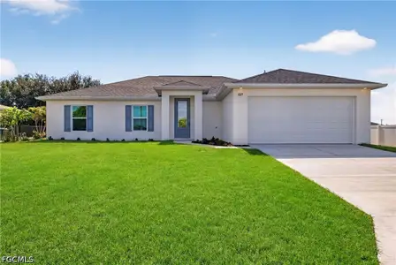 New construction Single-Family house 1819 Nw 9Th Ave, Cape Coral, FL 33993 plan The Sunset Harbor - image