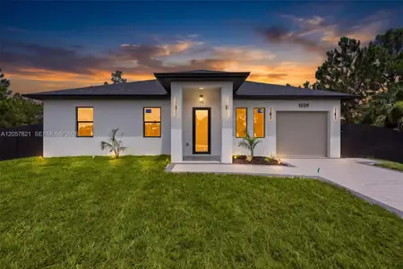 New construction Single-Family house 1039 Bassinger Ave S, Lehigh Acres, FL 33974 - image