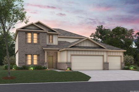 New construction Single-Family house 17506 Buffalo Grass Ln, Elmendorf, TX 78112 plan Magellan - image