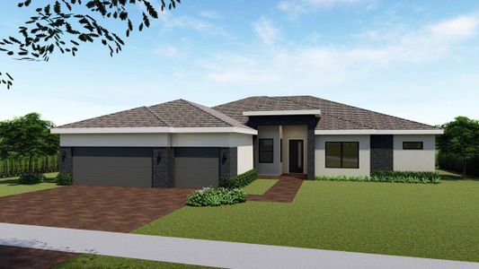 New construction Single-Family house 1401 Sw Lago Circle, Palm City, FL 34990 Bellister- photo 0