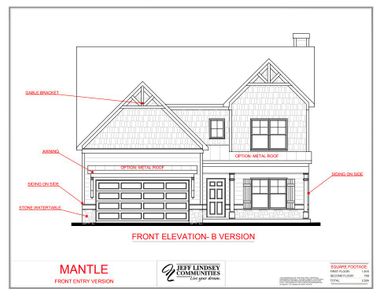 New construction Single-Family house 45 Burwick Ct, Newnan, GA 30265 Mantle B- photo 0