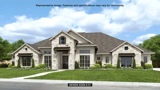 New construction Single-Family house 1141 Elm Forest Dr, New Braunfels, TX 78132 plan 4258A - image