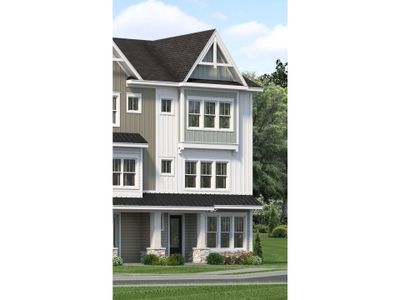 New construction Townhouse house 2420 Adrift Rd, Fuquay Varina, NC 27526 plan Cora End Unit - image