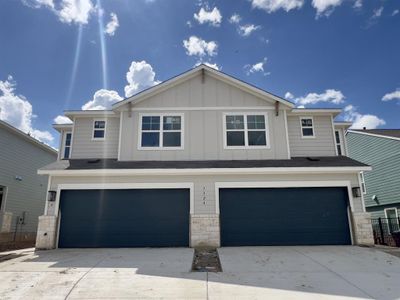 New construction Townhouse house 7324A Sparkling Light Dr, Del Valle, TX 78617 Acadia- photo 0