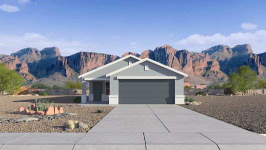 New construction Single-Family house 35032 W Angelo Dr, Maricopa, AZ 85138 plan Amber - image
