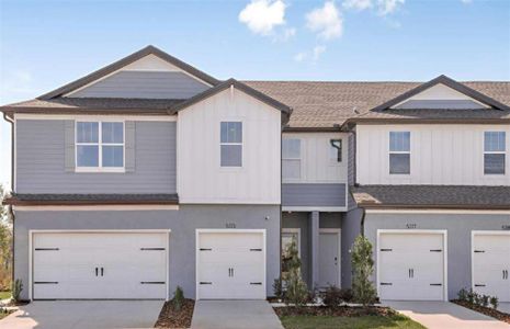 New construction Townhouse house 31317 Amberview Bnd, Wesley Chapel, FL 33545 Sycamore- photo 0