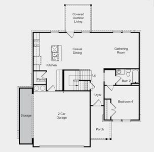 Structural options added include: 5 foot storage off garage.