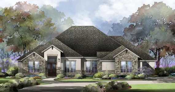 New construction Single-Family house 302 Laughing Dog, Boerne, TX 78006 plan Vermentino II - image