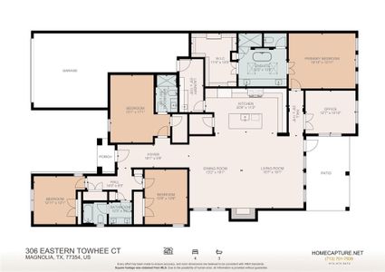 New construction Single-Family house 306 Eastern Towhee Ct, Magnolia, TX 77354 plan Leon - image 7