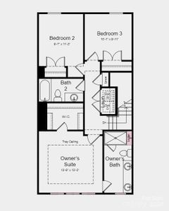 Structural options added include: first floor guest suite with full bath, modern fireplace in gathering room, shower ledge in owner's bath.