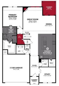 Beazer Homes Churchill Cascade Floorplan.