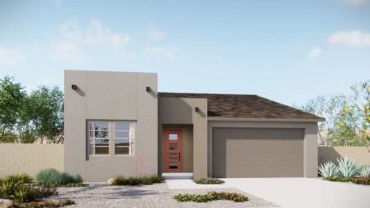 New construction Single-Family house 5861 W Ina Rd, Tucson, AZ 85743 plan Aqua - image