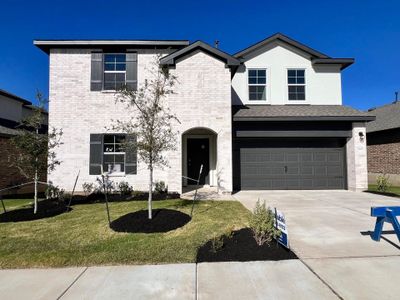 New construction Single-Family house 2005 Lazy Acres St, Leander, TX 78641 plan The Perry - image