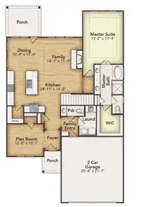 New construction Single-Family house 3527 Helena St, Gainesville, TX 76240 plan Navasota - image 5