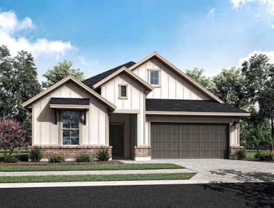 New construction Single-Family house 21830 Yellow Sunset Ln, Cypress, TX 77433 plan Caprock - image