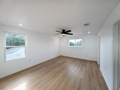 Spacious primary bedroom.