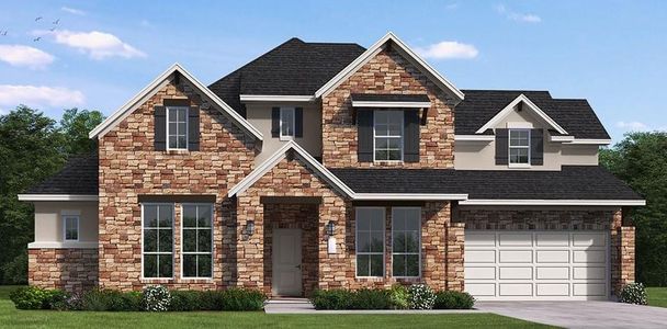 New construction Single-Family house 307 Wood Thrush Run, Kyle, TX 78640 Weston - photo 0