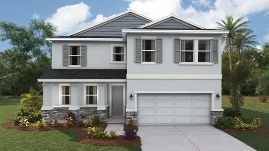 New construction Single-Family house 9431 Bella Mar Trl, Parrish, FL 34219 plan Coral - image