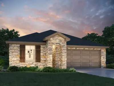 New construction Single-Family house 146 Diablo Rim Ter, Dripping Springs, TX 78620 plan The Hughes (841) - image