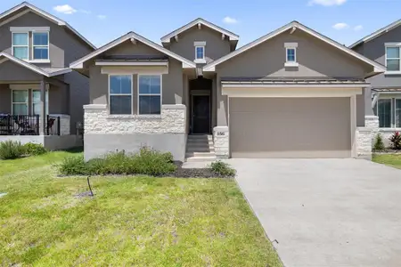 New construction Single-Family house 156 Woods Edge Ln, Georgetown, TX 78628 Oliver- photo 0