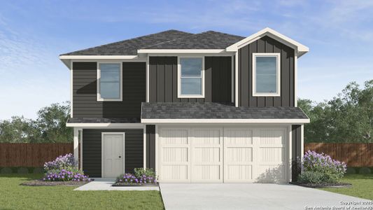 New construction Single-Family house 14726 Clay Ridge Run, San Antonio, TX 78253 plan The Franklin - image