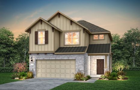 New construction Single-Family house 408 Bristlecone Bnd, Liberty Hill, TX 78642 Nelson- photo 0