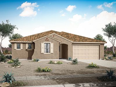 New construction Single-Family house 19182 W Royal Palm Rd, Waddell, AZ 85355 plan Burgundy - image