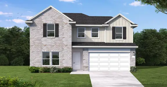 New construction Single-Family house 105 Short Toed, Cedar Creek, TX 78612 plan Howard - image
