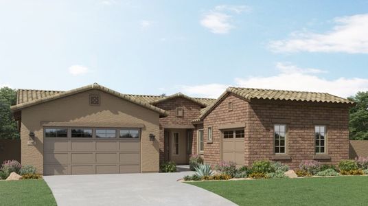 Ranch Hacienda home exterior rendering