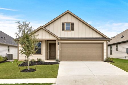 New construction Single-Family house 200 Hidalgo Ln, Elgin, TX 78621 plan Quartz | Trinity Ranch - image