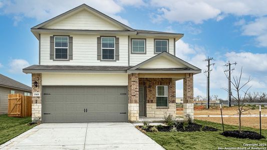 New construction Single-Family house 15610 Lemon Pepper Creek, Von Ormy, TX 78073 The Madison- photo 0