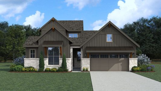 New construction Single-Family house 32411 Ebony Jewelwing Ct, Fulshear, TX 77441 plan Polperro - image