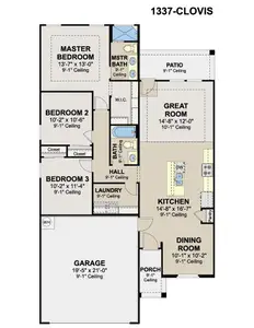 New construction Single-Family house 1029 Katrin Dr, Alamo, TX 78516 plan Clovis - image