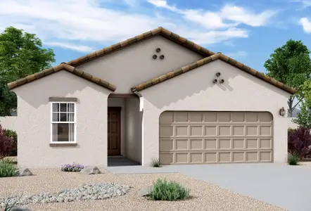 New construction Single-Family house 13136 E Wallflower Ln, Florence, AZ 85132 plan Prism - image
