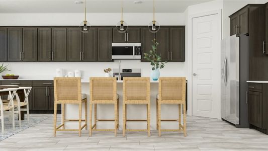 Kitchen center island with seating