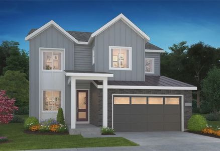 New construction Single-Family house 1288 Stillspring Ln, Castle Pines, CO 80108 3671 Whitney Elevation Modern Farmhouse- photo 0