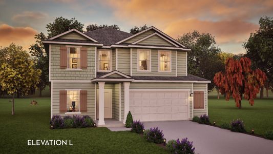 New construction Single-Family house 201 Beaver Creek Dr, Jarrell, TX 76537 plan Trinity - image