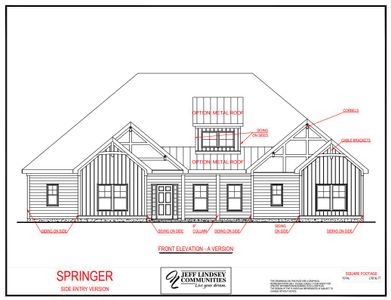 New construction Single-Family house Newnan, GA 30263 plan Springer A - image