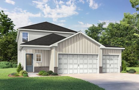 New construction Single-Family house 7430 Koa Crst, San Antonio, TX 78227 plan The Pinecrest B w/ 3rd Car - image