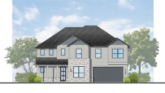 New construction Single-Family house 204 Rollo Rd, Liberty Hill, TX 78642 plan Vaughan - image