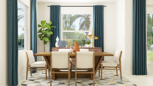 Sunburst dining room