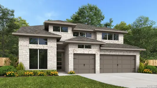 New construction Single-Family house 1721 Weissen Wy, Seguin, TX 78155 plan 3203W - image