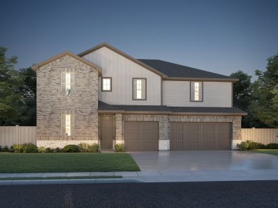 New construction Single-Family house 104 El Cosmico Dr, Kyle, TX 78640 The Republic- photo 0