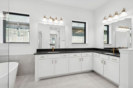 New construction Single-Family house 12222 Grassy Bend Dr, Mont Belvieu, TX 77523 plan The Bluffstone - image