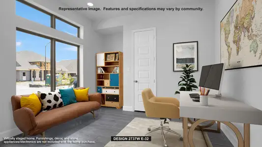 New construction Single-Family house 1400 Summer Moon Dr, Georgetown, TX 78628 plan 2737W - image 3