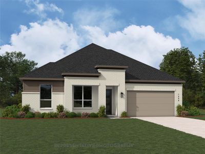 New construction Single-Family house 18736 Hepburn Ln, Conroe, TX 77302 Birchwood Plan- photo 0